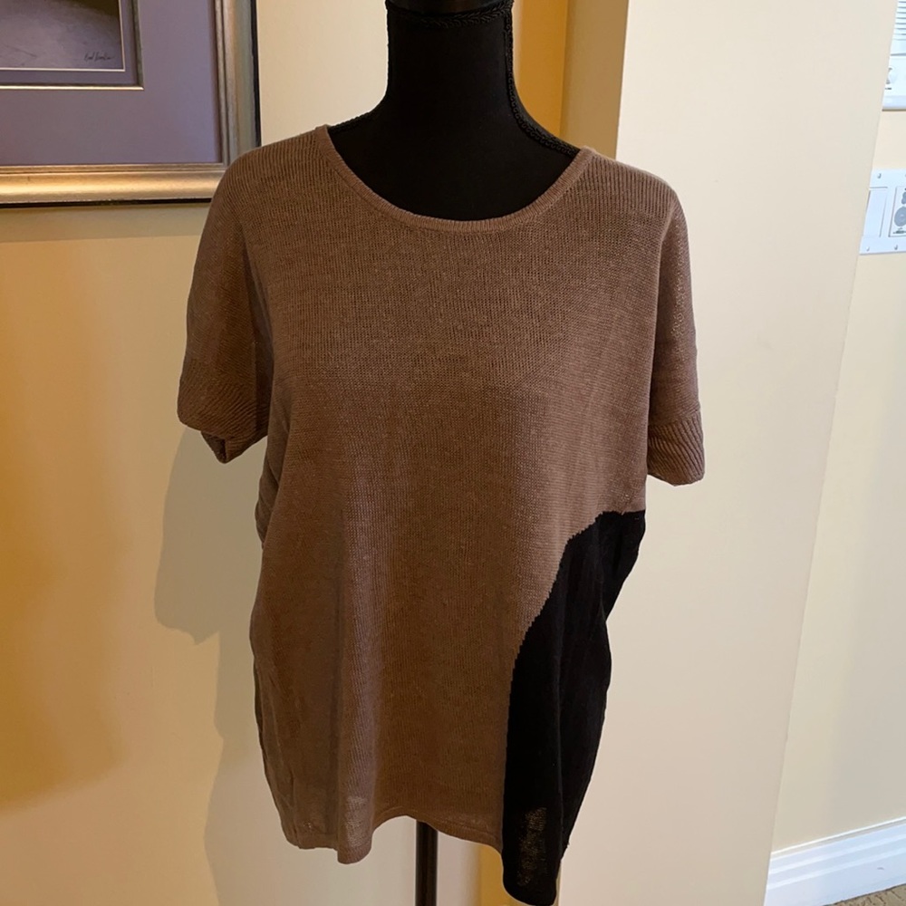 Lisa Todd short sleeve sweater to town